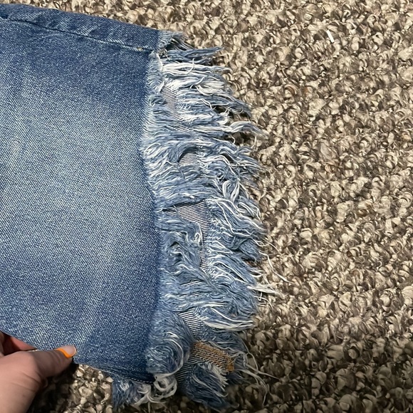 Free People Fringe denim skirt - Picture 6 of 7